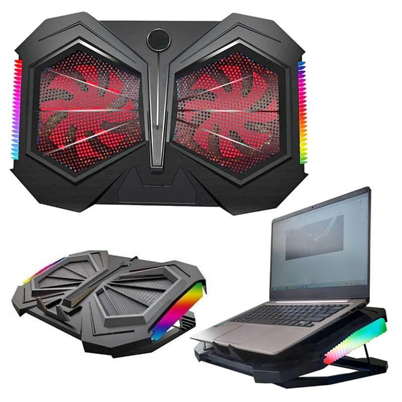 Cooler para Laptop Modelo GAMER LUCES LED