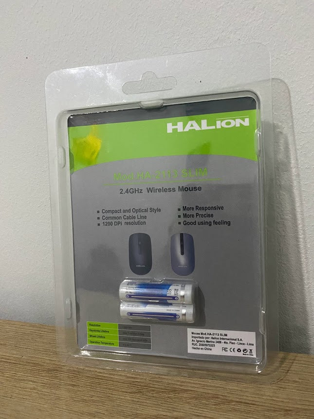 Mouse Inalámbrico Halion