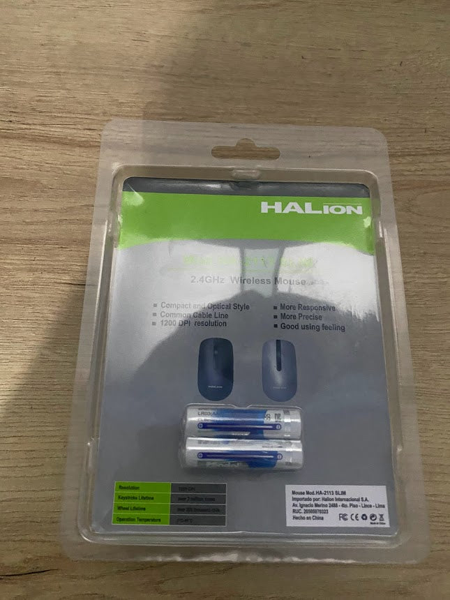 Mouse Inalámbrico Halion