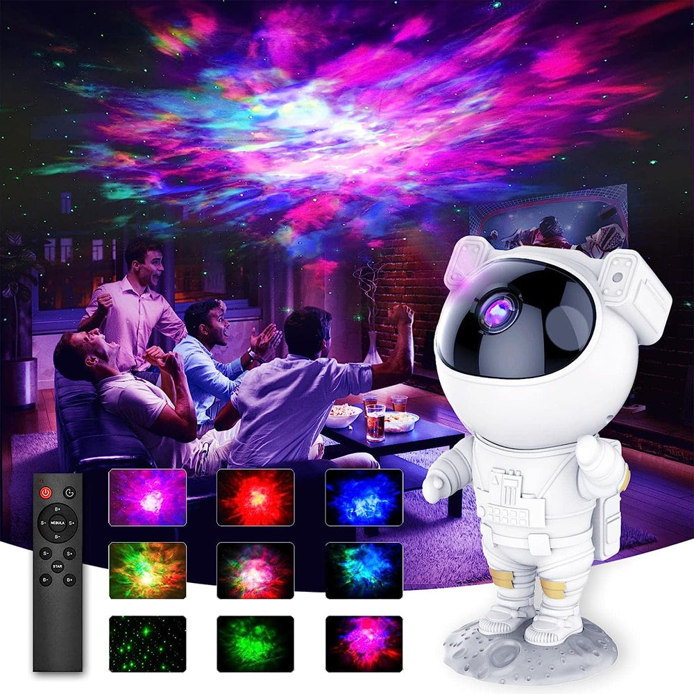 💫👩🚀🌌 Astronauta Proyector Galaxia y Estrellas | Lámpara LED Decorativa para Dormitorio y Sala 🌠✨⭐