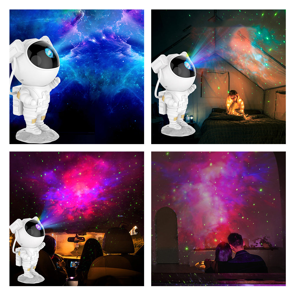 💫👩🚀🌌 Astronauta Proyector Galaxia y Estrellas | Lámpara LED Decorativa para Dormitorio y Sala 🌠✨⭐
