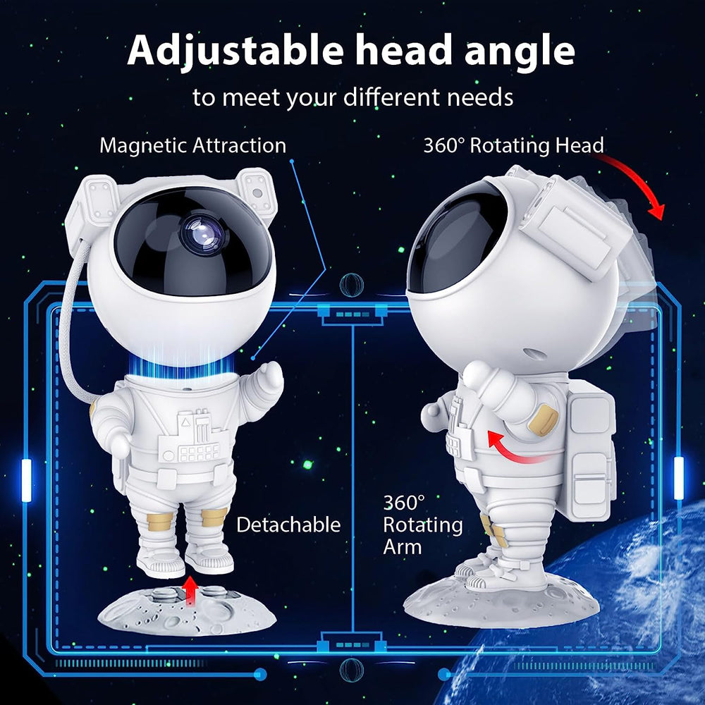 💫👩🚀🌌 Astronauta Proyector Galaxia y Estrellas | Lámpara LED Decorativa para Dormitorio y Sala 🌠✨⭐