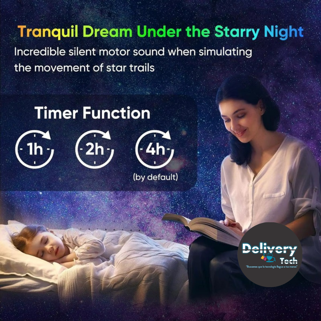 🪐💫 Proyector Planetario Estrellas 360° con 13 Discos Intercambiables para Dormitorio y Decoración🌕🌎