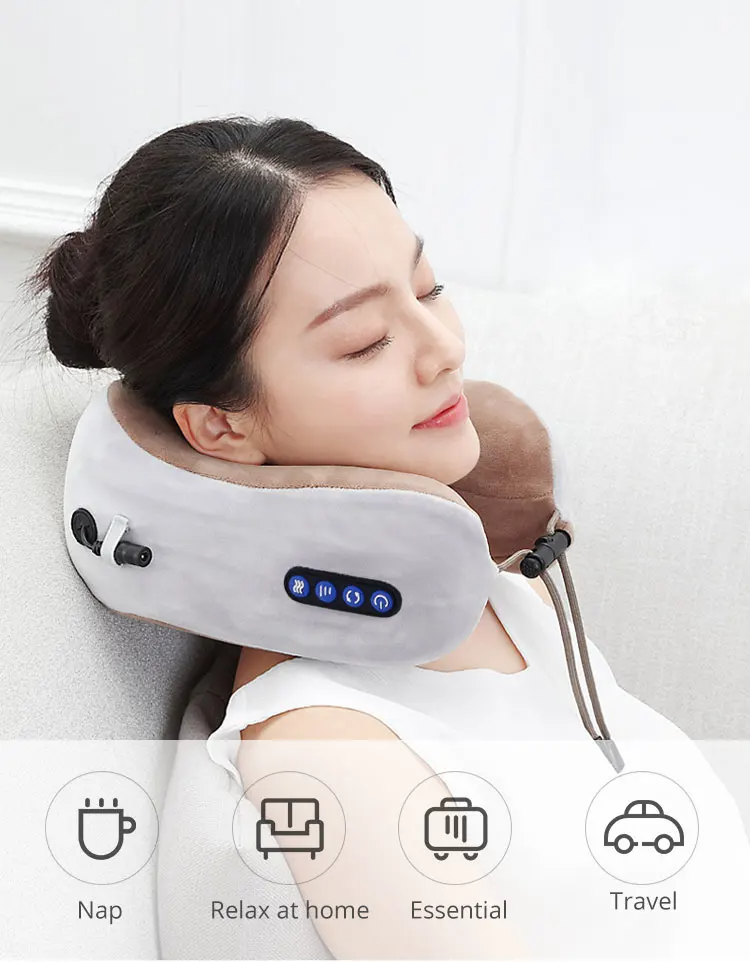 💆🏻♀️💆♀️😍 Masajeador Inteligente Portátil 4D | Relajación Cervical y Espalda para Viaje, Hogar y Oficina 🚗✈️🏡