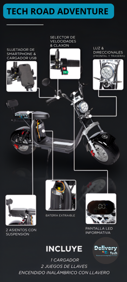 Moto Eléctrica Road Adventure Ecológica