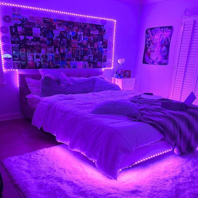 🥳Luces LED RGB 5 METROS CON CONTROL🤩✅