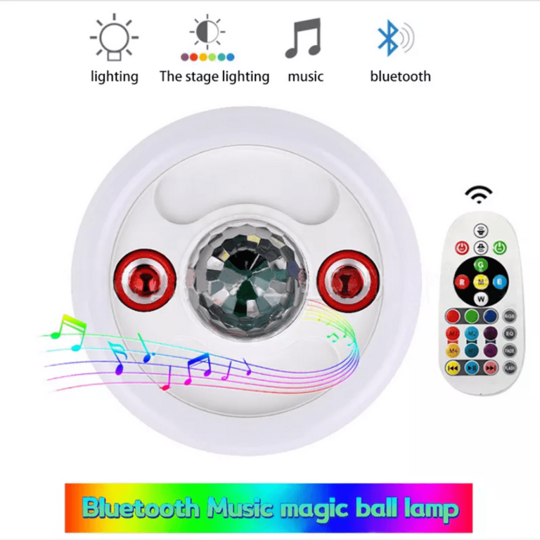 🎶FOCO INTELIGENTE 3 EN 1 + Doble Parlante Bluetooth 🔉🔉🎶