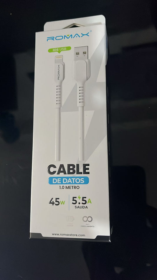 Cable para Iphone de Lightning a USB ROMAX📱🤩💯