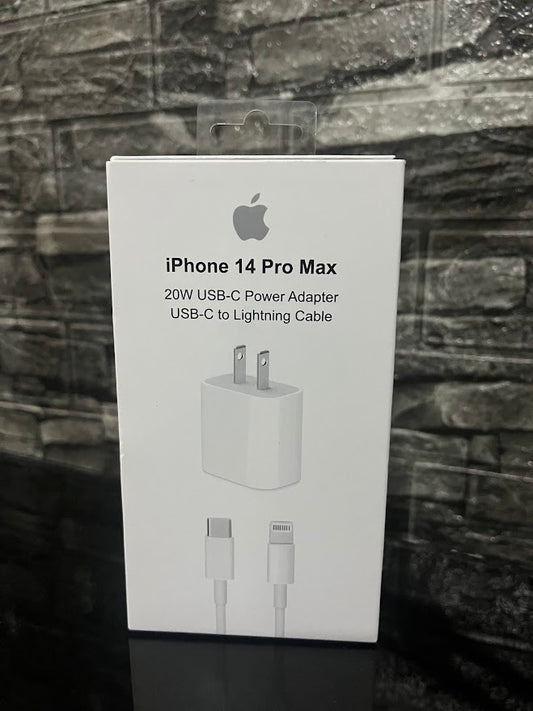 Pack Cargador de Iphone 20watts + Cable Iphone