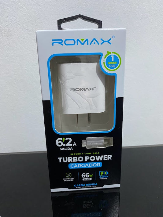 Cargador Romax 66 Watts + Cable C