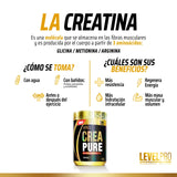 🔥🏋🏻‍♂️Creatina Pure 500gr Level Pro💪🏻🔥