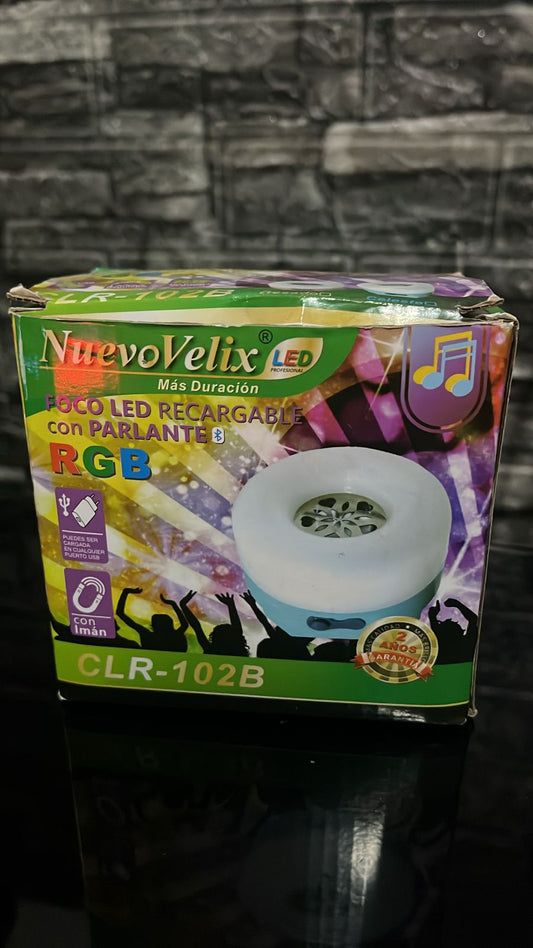 FOCO LED RECARGABLE + PARLANTE BLUETOOTH