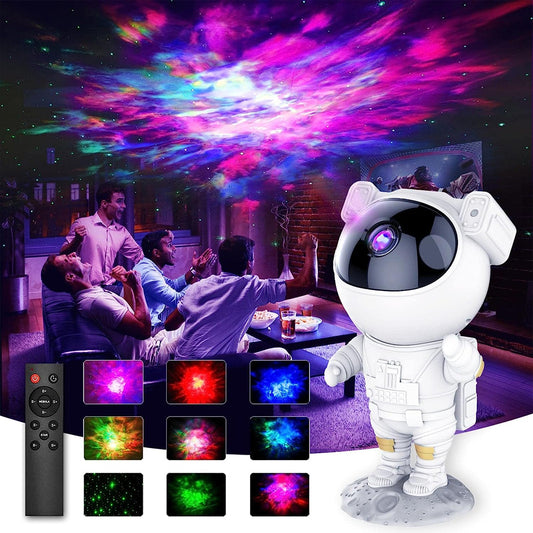 💫👩‍🚀🌌 Astronauta Proyector Galaxia y Estrellas | Lámpara LED Decorativa para Dormitorio y Sala 🌠✨⭐