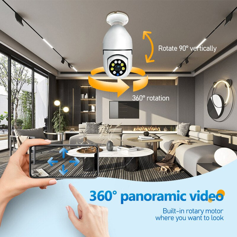 Cámara Wi-Fi Full HD 360 PRO de DeliveryTech Perú con control móvil