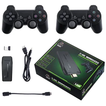 Consola Gamer Stick Pro 64GB con 15 000 juegos retro y 2 mandos inalámbricos 4K