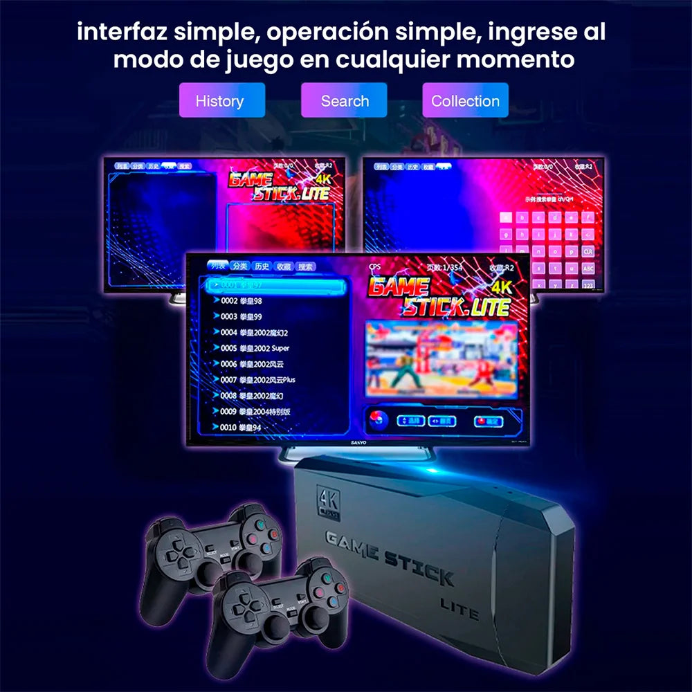 Salida HDMI 4K de la consola retro Gamer Stick Pro