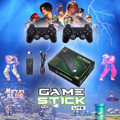 Interfaz de selección de juegos clásicos en consola Gamer Stick Pro