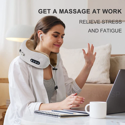 💆🏻‍♀️💆‍♀️😍 Masajeador Inteligente Portátil 4D | Relajación Cervical y Espalda para Viaje, Hogar y Oficina 🚗✈️🏡