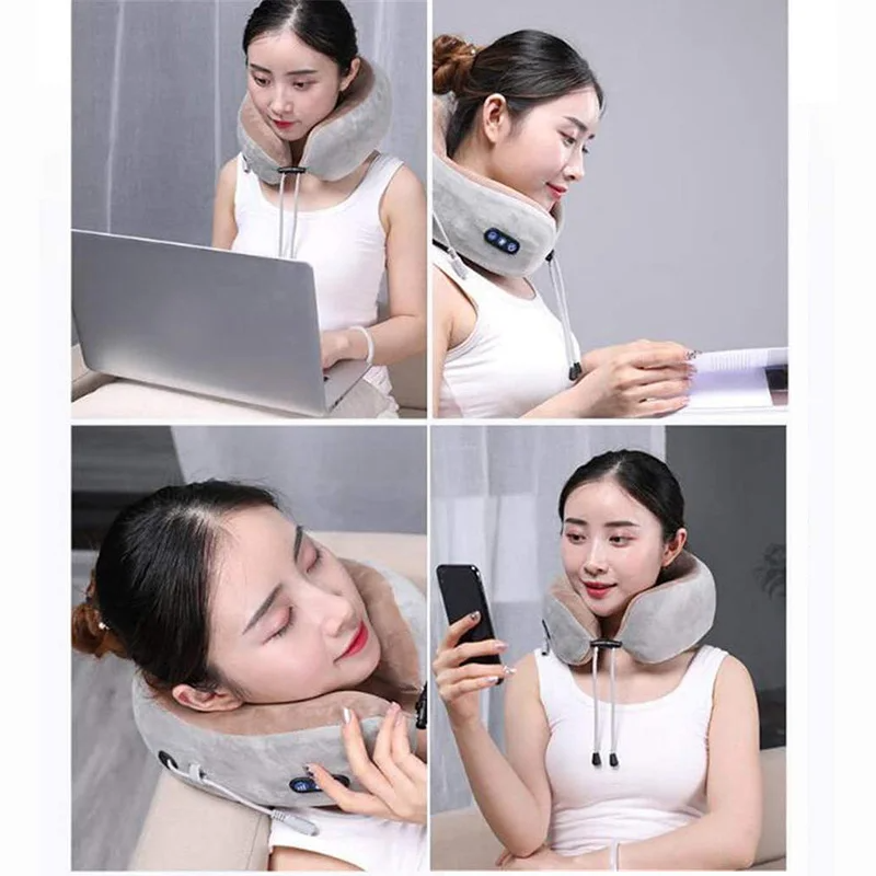 💆🏻‍♀️💆‍♀️😍 Masajeador Inteligente Portátil 4D | Relajación Cervical y Espalda para Viaje, Hogar y Oficina 🚗✈️🏡