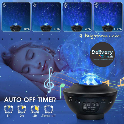 Proyector de galaxias con altavoz Bluetooth y sonido ambiental