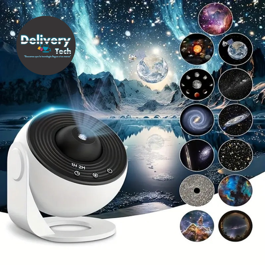 🪐💫 Proyector Planetario Estrellas 360° con 13 Discos Intercambiables para Dormitorio y Decoración🌕🌎