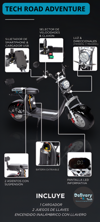 Moto Eléctrica Road Adventure Ecológica