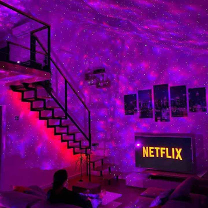 Proyector tipo aurora boreal para habitación y sala con efectos de colores